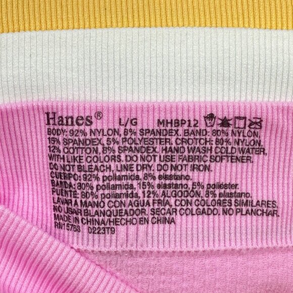 Lot Of 3 Hanes Women's Sz Large Panty Briefs Original Ribbed Assorted Colors New - Picture 6 of 9